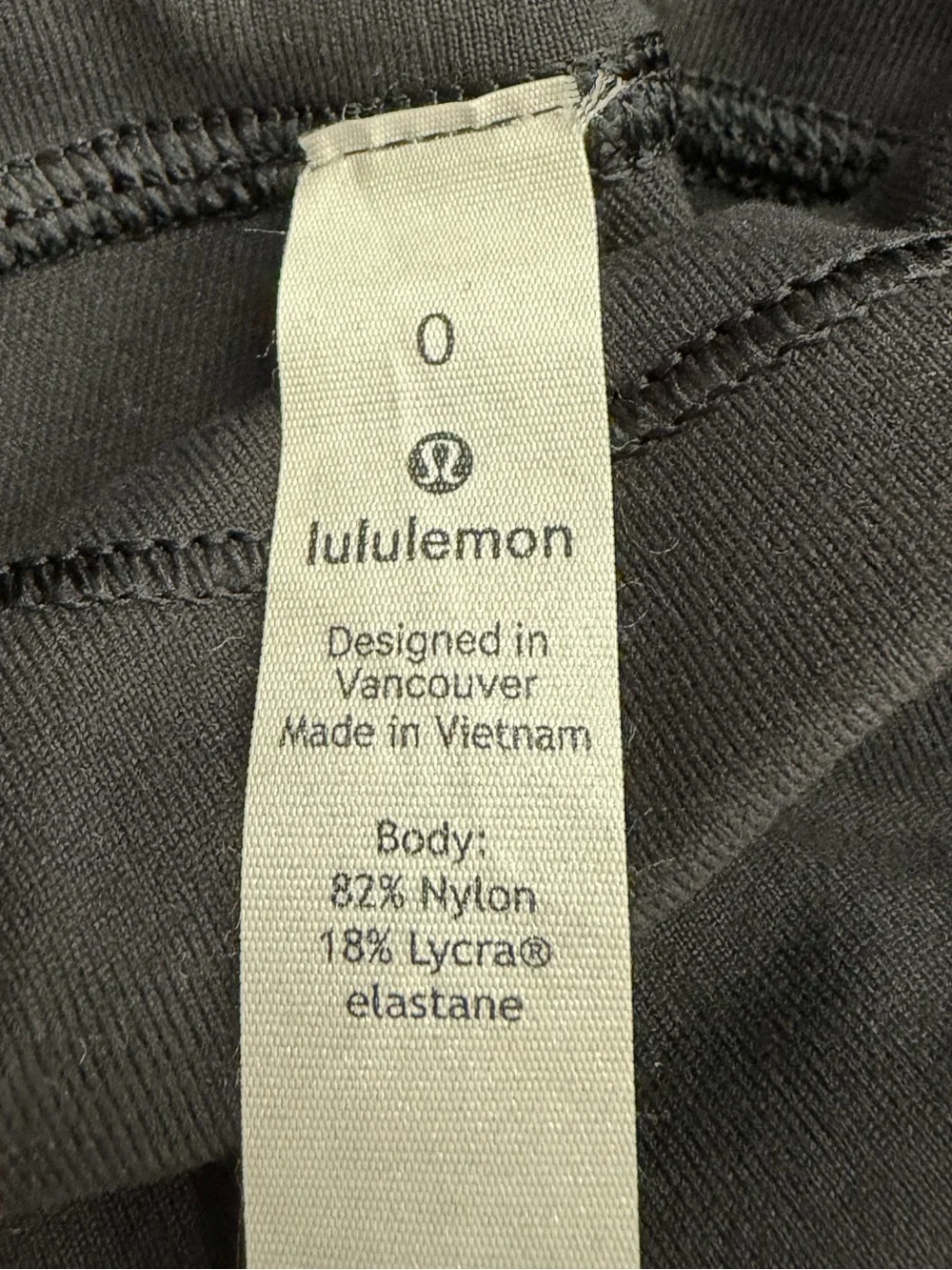 Lululemon High-Waist Black Leggings Size 0